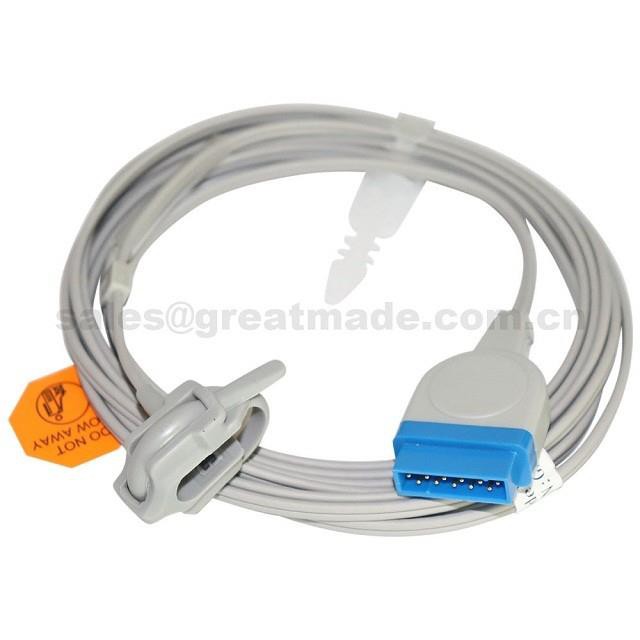 Compatible With GE Datex-Ohmeda S/5 FM Port GE Anesthesi Neonate Silicone Wrap Sensor