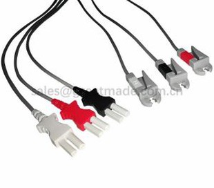 Компатибилни Спацелаб Ултравиев 90369 Тру-Линк Леадвире сетови, 3-Леад, АХА, Граббер