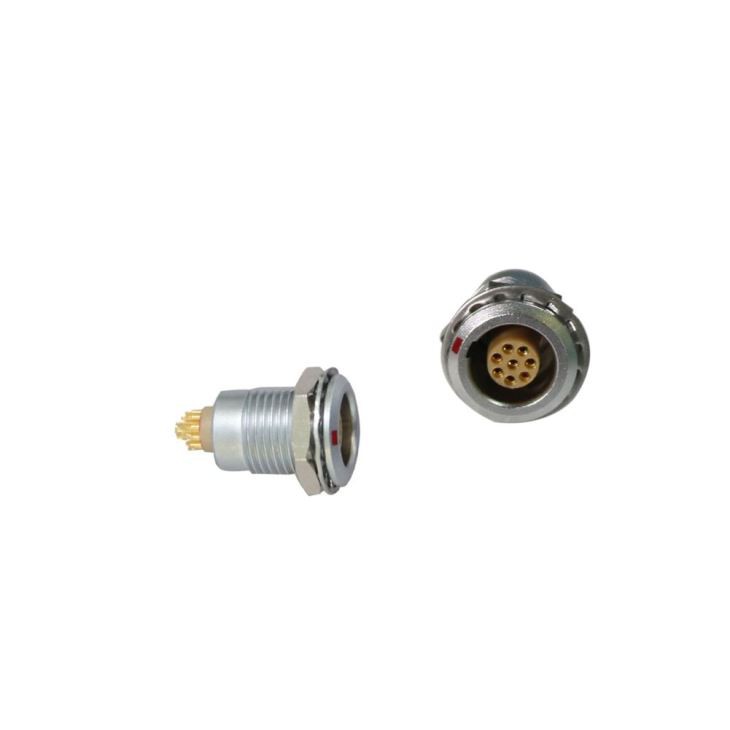 FGG EGG 1B Series 308 Push-Pull Metal Straight Plug/ Fixed Socket Connector