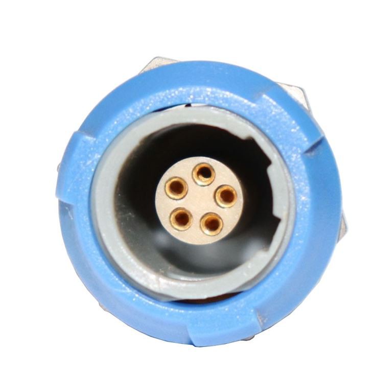 Medical Plastic ConnectorTwo Keyings PKG 2, 3pin 5-8 Pin 1P Fixed Socket 60 Degree