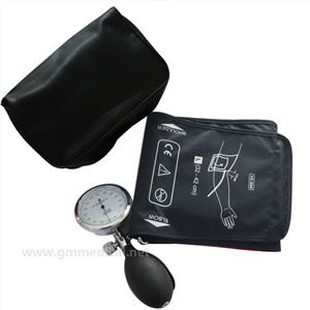 Велика мануелна манжетна за крвни притисак, манжетна са једним мерачем притиска и сијалица за надувавање тамноплава.