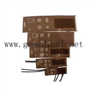 Манжета за крвни притисак за вишекратну употребу са двоструком цевчицом (новорођенчад, дечија деца, мала одрасла особа, одрасла особа, велика одрасла особа, ТХИГХ. Без конектора.